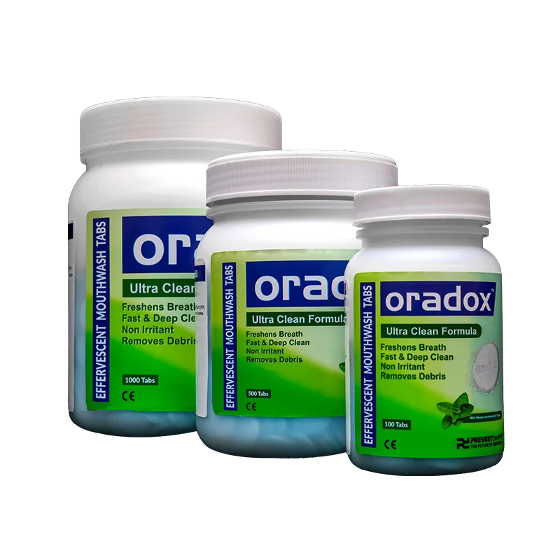 Oradox Effervescent Mouthwash Tabs