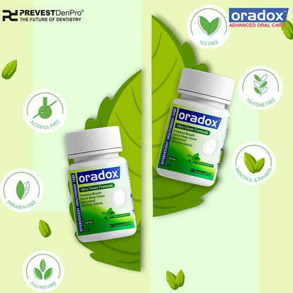 Oradox Effervescent Mouthwash Tabs